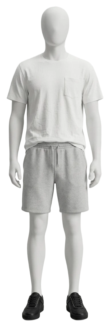 The pieces of this look on a mannequin, a Rewear Reverie preview