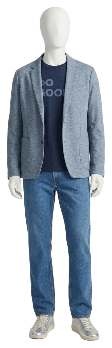 The pieces of this look on a mannequin, a Rewear Reverie preview