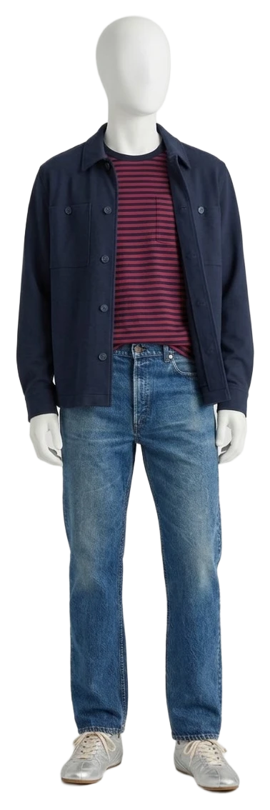 The pieces of this look on a mannequin, a Rewear Reverie preview