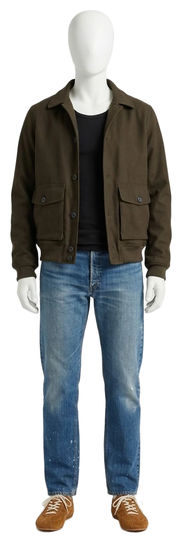 The pieces of this look on a mannequin, a Rewear Reverie preview