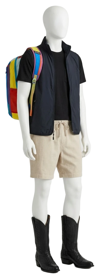 The pieces of this look on a mannequin, a Rewear Reverie preview