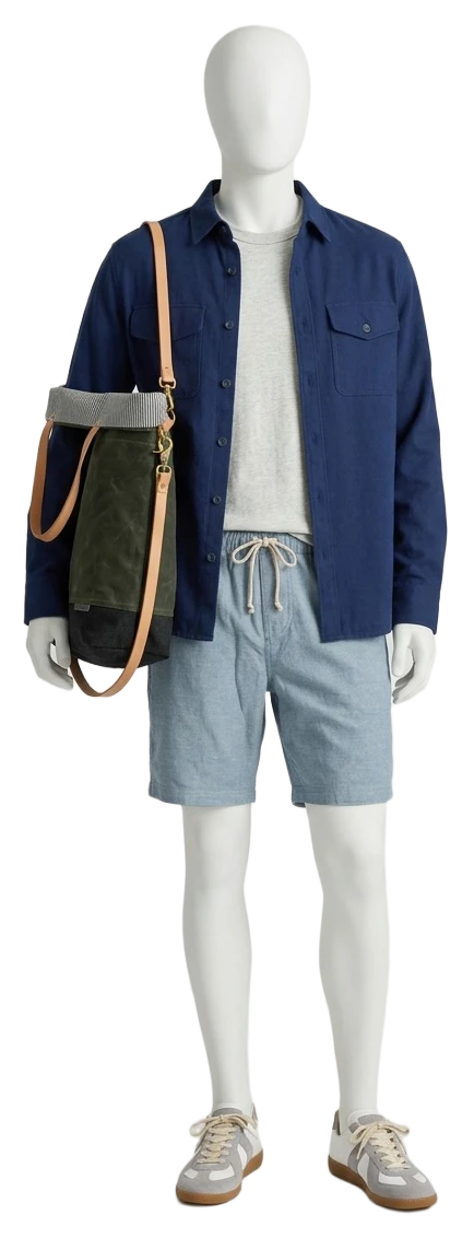 The pieces of this look on a mannequin, a Rewear Reverie preview