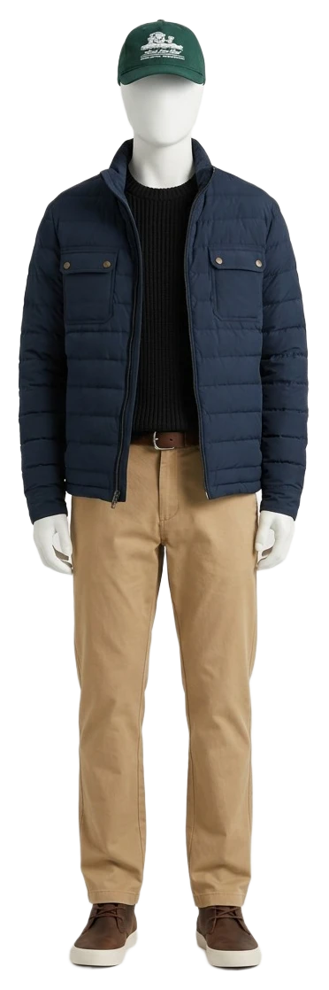 The pieces of this look on a mannequin, a Rewear Reverie preview