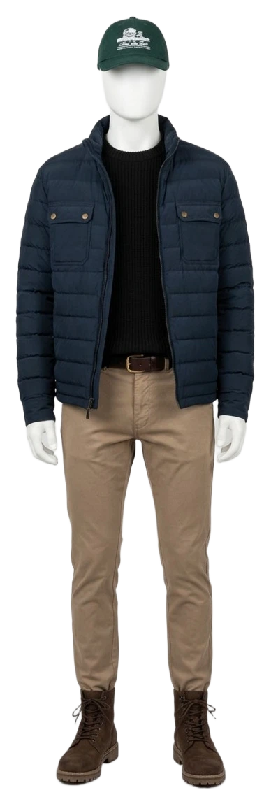The pieces of this look on a mannequin, a Rewear Reverie preview