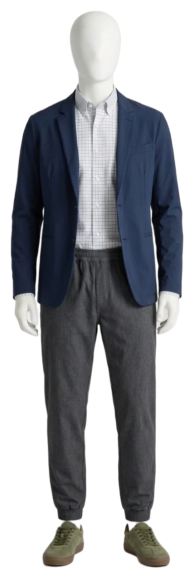 The pieces of this look on a mannequin, a Rewear Reverie preview