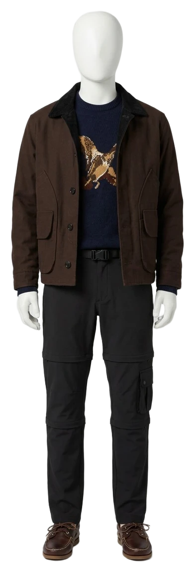 The pieces of this look on a mannequin, a Rewear Reverie preview
