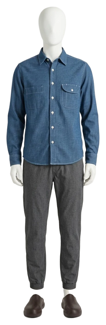 The pieces of this look on a mannequin, a Rewear Reverie preview