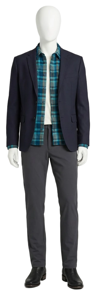 The pieces of this look on a mannequin, a Rewear Reverie preview