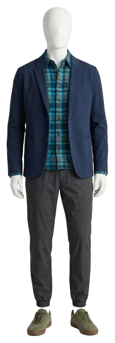 The pieces of this look on a mannequin, a Rewear Reverie preview