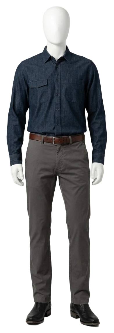 The pieces of this look on a mannequin, a Rewear Reverie preview