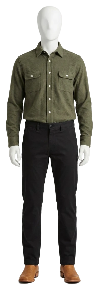 The pieces of this look on a mannequin, a Rewear Reverie preview
