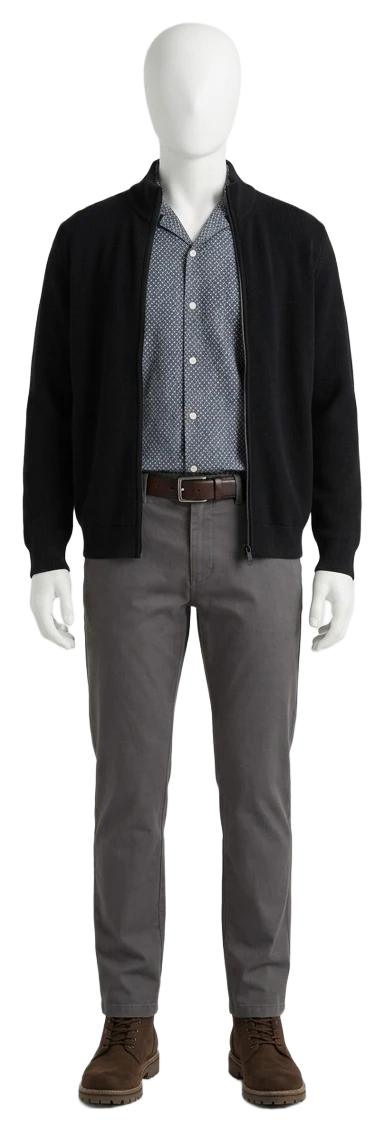 The pieces of this look on a mannequin, a Rewear Reverie preview