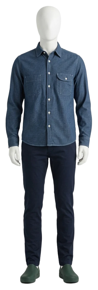 The pieces of this look on a mannequin, a Rewear Reverie preview