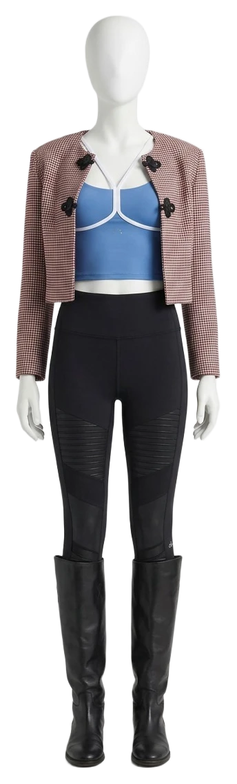 The pieces of this look on a mannequin, a Rewear Reverie preview