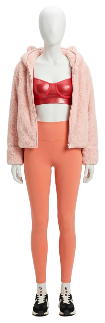 The pieces of this look on a mannequin, a Rewear Reverie preview