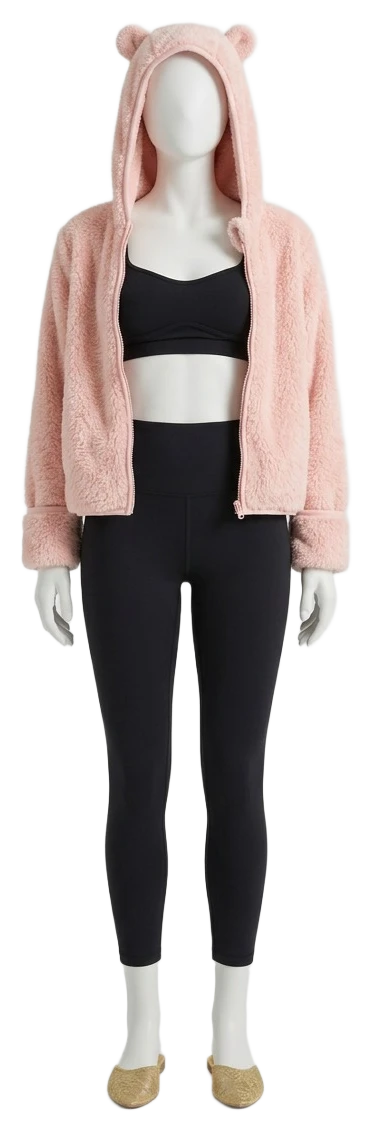 The pieces of this look on a mannequin, a Rewear Reverie preview