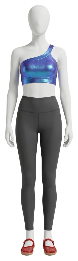 The pieces of this look on a mannequin, a Rewear Reverie preview