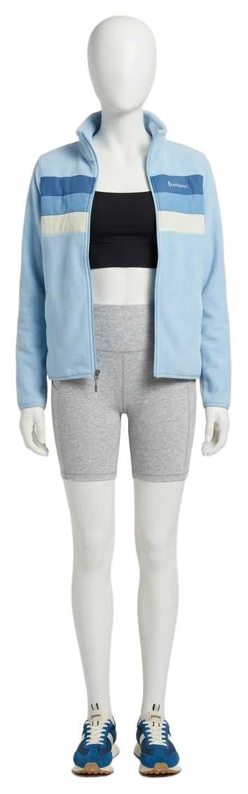 The pieces of this look on a mannequin, a Rewear Reverie preview