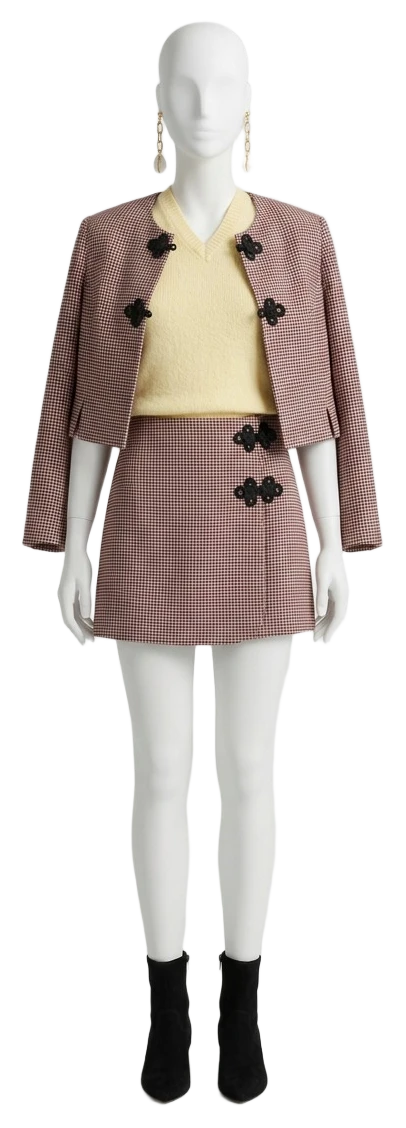 The pieces of this look on a mannequin, a Rewear Reverie preview