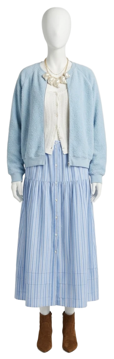 The pieces of this look on a mannequin, a Rewear Reverie preview