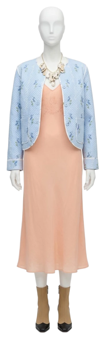 The pieces of this look on a mannequin, a Rewear Reverie preview