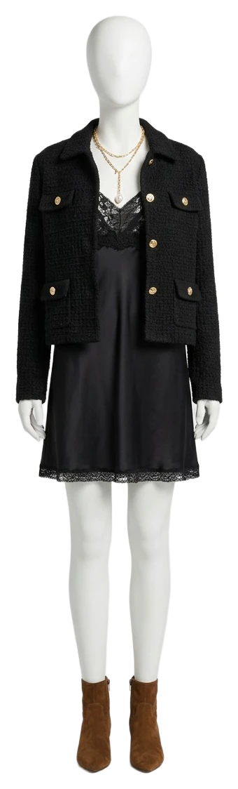 The pieces of this look on a mannequin, a Rewear Reverie preview