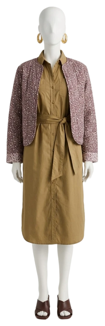 The pieces of this look on a mannequin, a Rewear Reverie preview