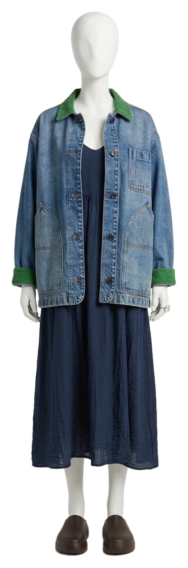 The pieces of this look on a mannequin, a Rewear Reverie preview