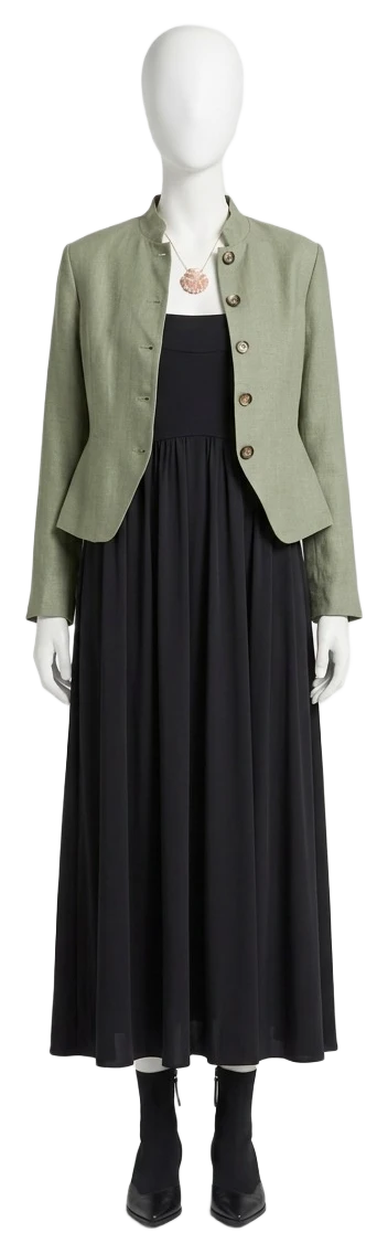 The pieces of this look on a mannequin, a Rewear Reverie preview