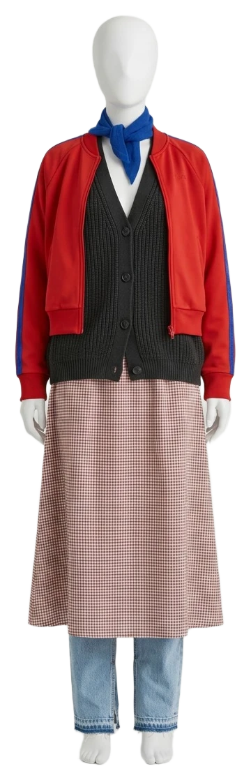 The pieces of this look on a mannequin, a Rewear Reverie preview