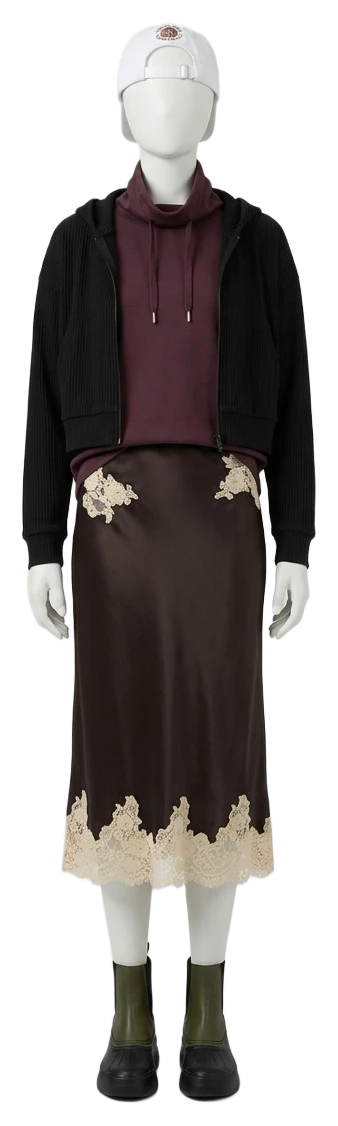 The pieces of this look on a mannequin, a Rewear Reverie preview