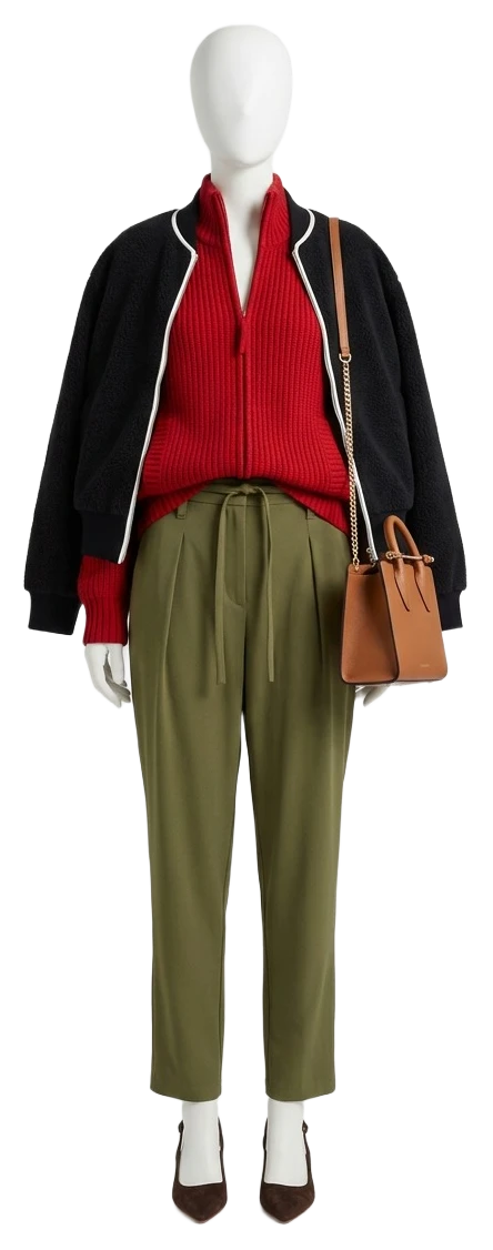 The pieces of this look on a mannequin, a Rewear Reverie preview