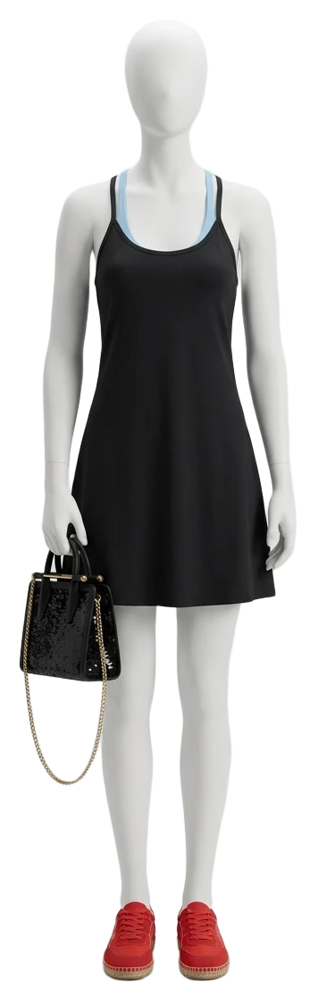 The pieces of this look on a mannequin, a Rewear Reverie preview