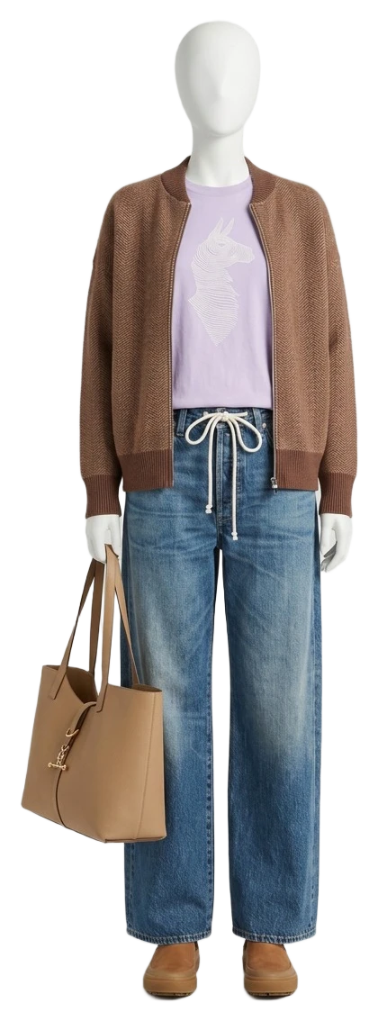 The pieces of this look on a mannequin, a Rewear Reverie preview