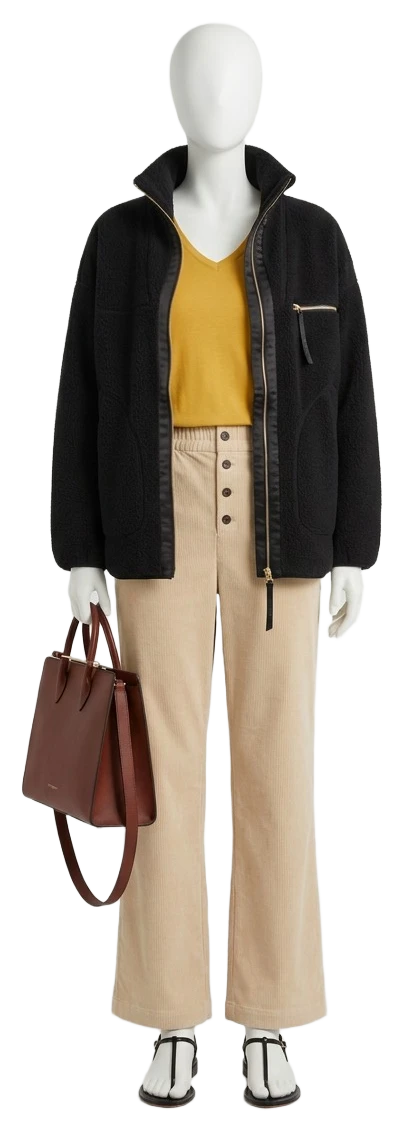 The pieces of this look on a mannequin, a Rewear Reverie preview