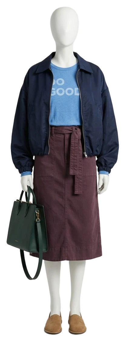 The pieces of this look on a mannequin, a Rewear Reverie preview