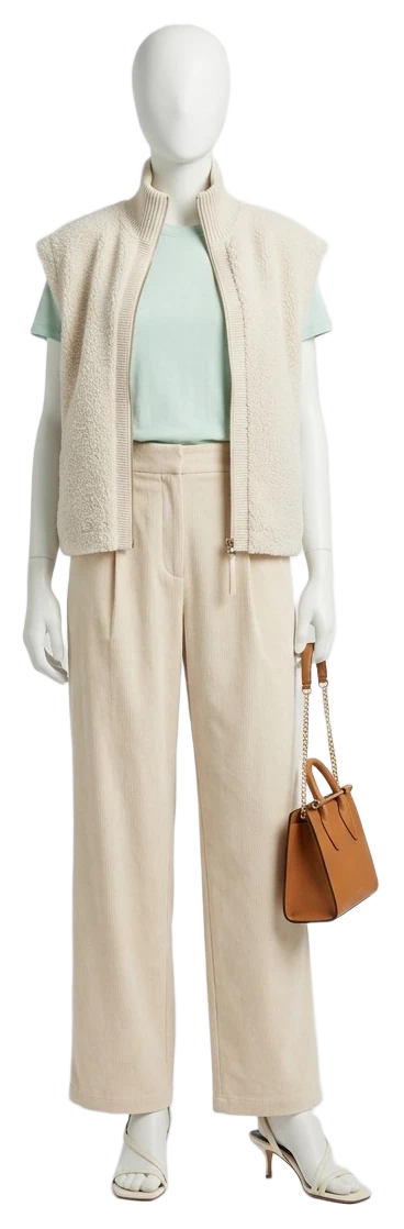 The pieces of this look on a mannequin, a Rewear Reverie preview