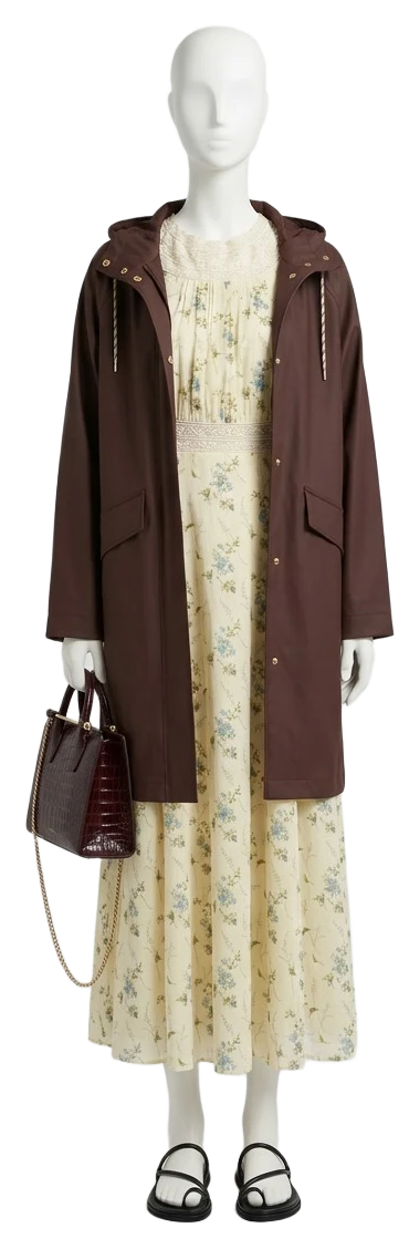 The pieces of this look on a mannequin, a Rewear Reverie preview