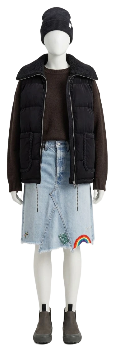 The pieces of this look on a mannequin, a Rewear Reverie preview