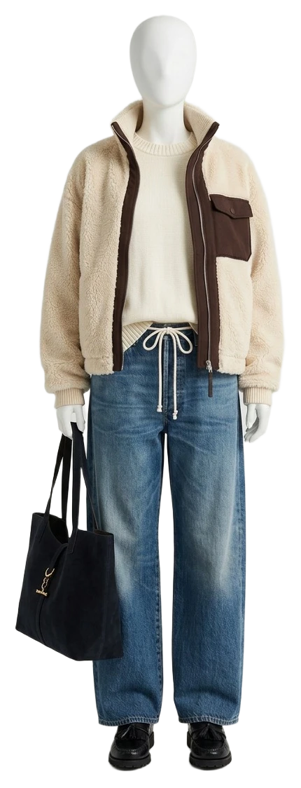 The pieces of this look on a mannequin, a Rewear Reverie preview