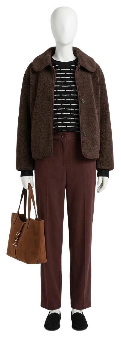 The pieces of this look on a mannequin, a Rewear Reverie preview