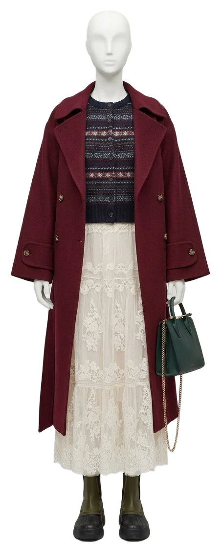 The pieces of this look on a mannequin, a Rewear Reverie preview
