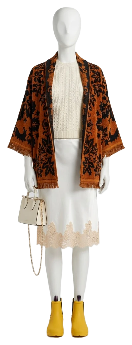 The pieces of this look on a mannequin, a Rewear Reverie preview