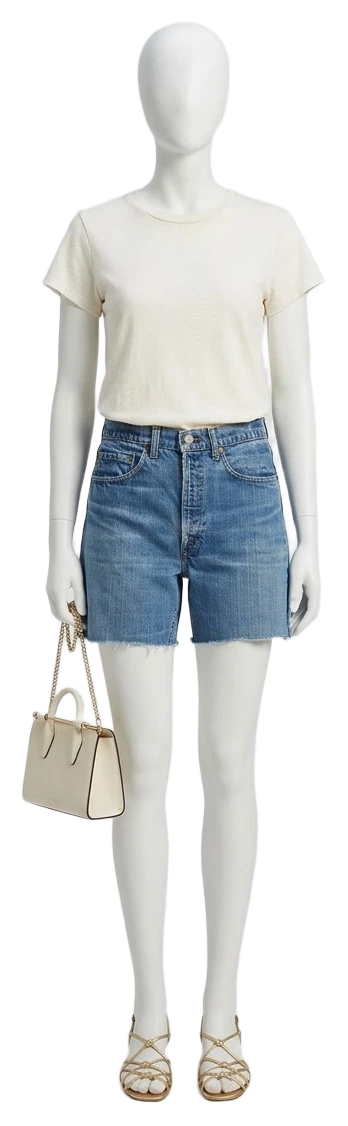 The pieces of this look on a mannequin, a Rewear Reverie preview