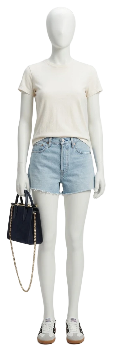 The pieces of this look on a mannequin, a Rewear Reverie preview