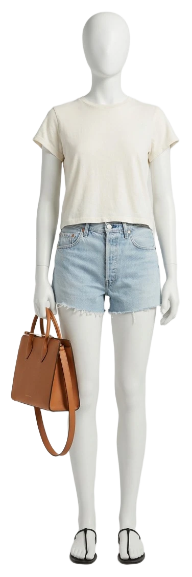 The pieces of this look on a mannequin, a Rewear Reverie preview