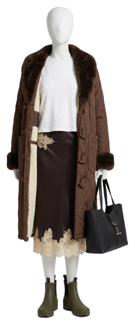 The pieces of this look on a mannequin, a Rewear Reverie preview