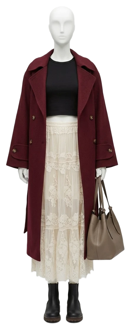 The pieces of this look on a mannequin, a Rewear Reverie preview