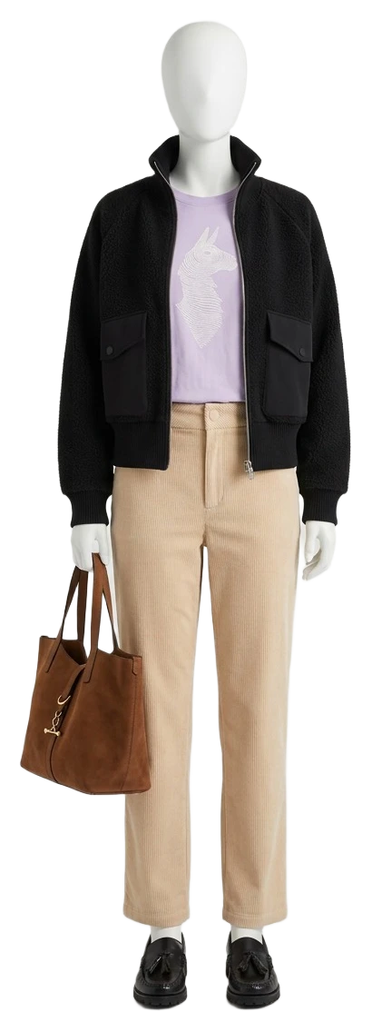 The pieces of this look on a mannequin, a Rewear Reverie preview