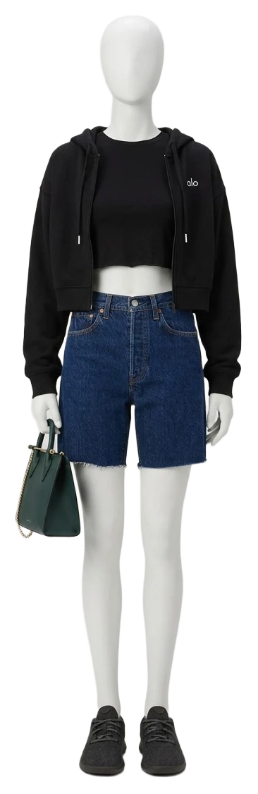 The pieces of this look on a mannequin, a Rewear Reverie preview